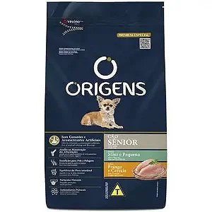 Ração Seca Origens Premium Especial Frango e Cereais Integrais para Cães Sênior Raças Mini e Pequena 1kg