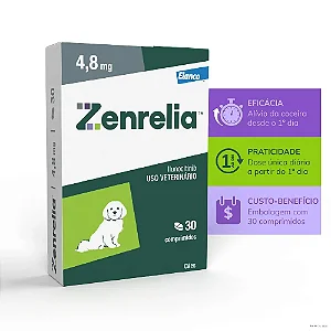 Zenrelia 4,8mg Tratamento para Coceira em Cães 30 comprimidos