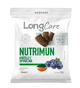 Petisco Longcare para Cães Nutrimun Sabor Mirtilo, Spirulina e Blend de Antioxidantes 50g - Avert