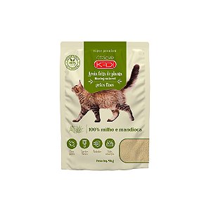 Areia Higiênica Kadi Grãos Finos Milho e Mandioca para Gatos 4 kg