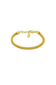 PULSEIRA FOLHEADA A OURO