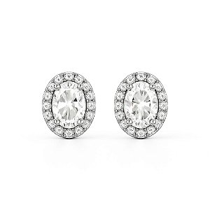 BRINCO PONTO DE LUZ COM PEDRA DE ZIRCÔNIA FOLHEADO A OURO