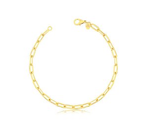 PULSEIRA MALHA CARTIER GRANDE FOLHEADA A OURO