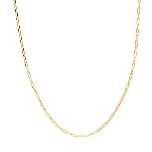 CORRENTE CARTIER 60 cm 2 mm FOLHEADO A OURO