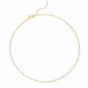 PULSEIRA RIVIERA DELICADA 2,5 MM FOLHEADO A OURO