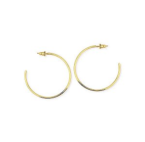 BRINCO ARGOLA ABERTA FOLHEADO A OURO