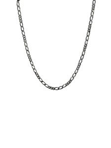 GARGANTILHA CHOKER ELOS FOLHEADO A RÔDIO NEGRO