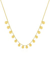 GARGANTILHA MEDALHINHAS FOLHEADO A OURO