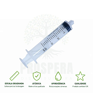 Seringa 20ml Sem Agulha Luer Lock (blister) - SR