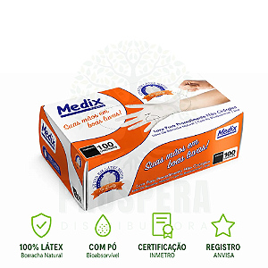 Luva de Procedimento Látex Com Pó Medix