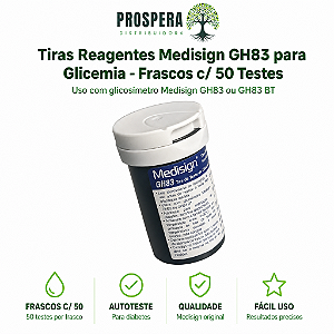 Tiras Reagentes Glicemia Diabetes Medisign GH83
