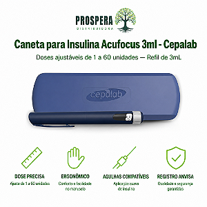 Caneta para Insulina Acufocus Cepalab