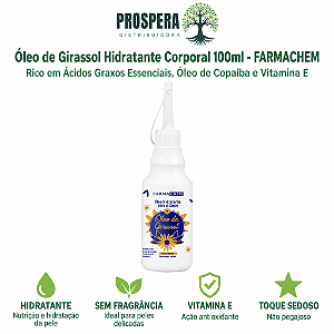 Óleo de Girassol Hidratante Corporal Farmachem 100ml