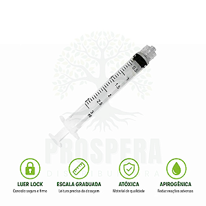 Seringa 3ml Sem Agulha Luer Lock (blister) - SR