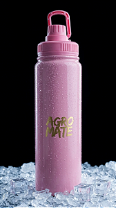 Squeeze Agro Mate 800 ml Rosa Inox