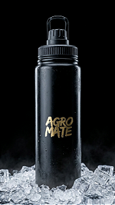 Squeeze Agro Mate Inox 800 ml Preto