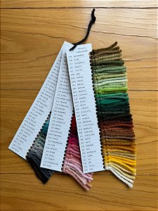 Catálogo / Mostruário de Lãs Paratapet com 102 cores