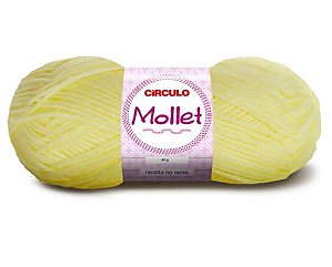 Lã Mollet Círculo Cor 325 Amarelo Candy 40 gramas