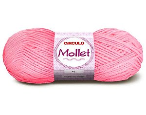 Lã Mollet Círculo Cor 769 Chiclete 40 gramas