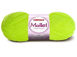Lã Mollet Círculo Cor 780 Amarelo Neon 40 gramas