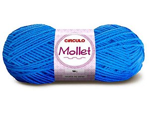 Lã Mollet Círculo Cor 786 Azul 40 gramas