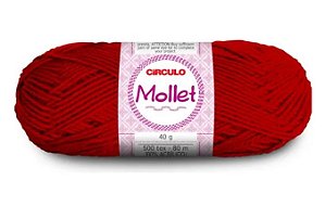 Lã Mollet Círculo Cor 3635 Paixão 40 gramas