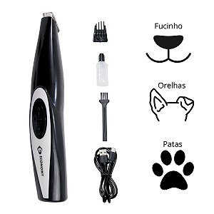 Máquina de Tosa para Pata Olhos Orelha Pet Cão Gato Aparador De Pelos Cortador