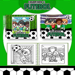 Caderno / Livro de Colorir Futebol