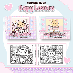 Caderno / Livro de Colorir Capivara Capi Lovers