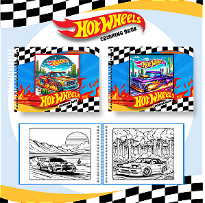 Caderno / Livro de Colorir Hot Weels