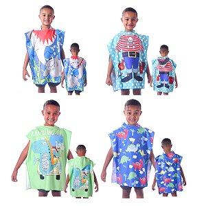 Poncho de praia kids