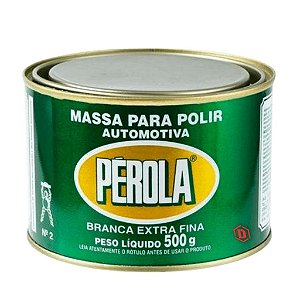 Massa de Polir N°2 Extra Fina 500g Pérola Branca