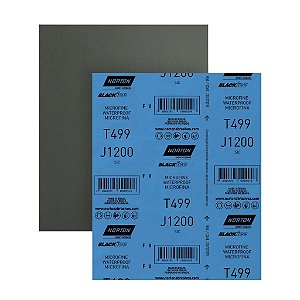 Folha de Lixa D'Água T499 Grão 1200 Norton 230x280mm