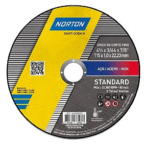 Disco de Corte Fino Standard Norton