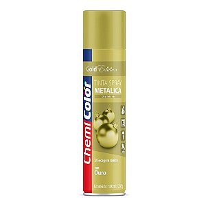 Tinta Spray Metálica Ouro 400ml Chemicolor