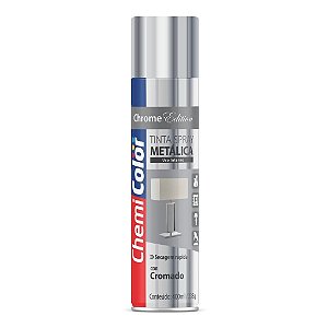Tinta Spray Metálica Cromada 400ml Chemicolor