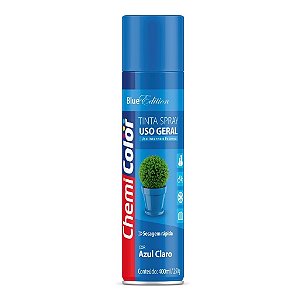 Tinta Spray Uso Geral Azul Claro 400ml Chemicolor