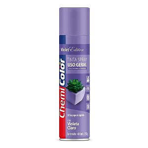 Tinta Spray Uso Geral Violeta Claro 400ml Chemicolor
