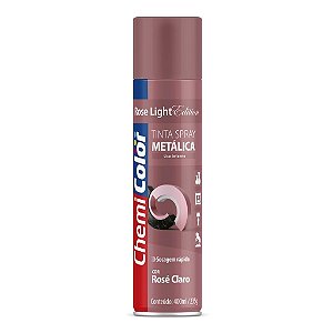 Tinta Spray Metálica Rose Claro 400ml Chemicolor