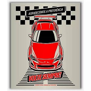 Tapete de Papel Automotivo 4kg Agradecemos a Preferência 50x40cm