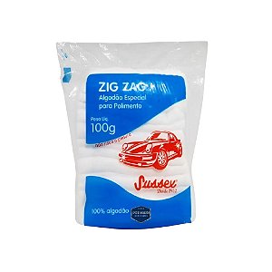 Algodão Para Polimento Automotivo Sussex 100g Zig Zag