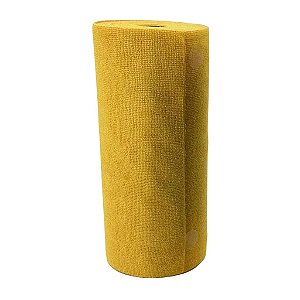 Rolo de Microfibra Amarelo 30x30 200gsm 50 unidades Kers