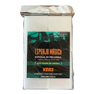 Kit Esponja Mágica Melamina 4 Unidades Kers