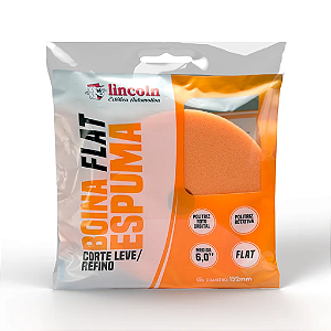 Boina de Espuma Flat Laranja Corte Leve/Refino 6'' - Lincoln