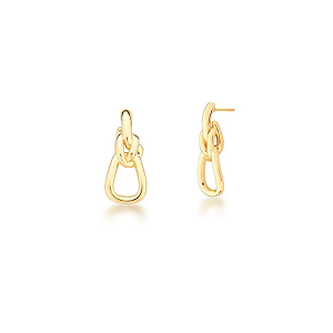 Brinco Nó Banho Ouro 18K -  Clássicos Laura Mehl