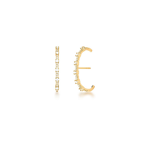 Brinco Earhook Cravejado - Clássicos Laura Mehl