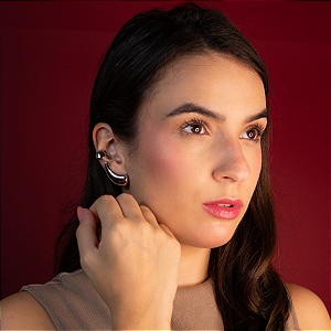 Piercing De Pressão Liso Ródio - Clássicos Laura Mehl