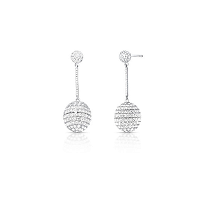 Brinco Pingente Globo Cravejado - Luminare