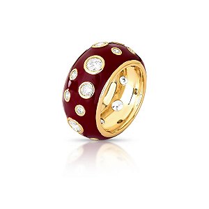 Anel Cherry - Banho Ouro 18k
