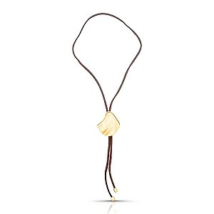 Chocker de veludo com Pingente - Banho Ouro 18k